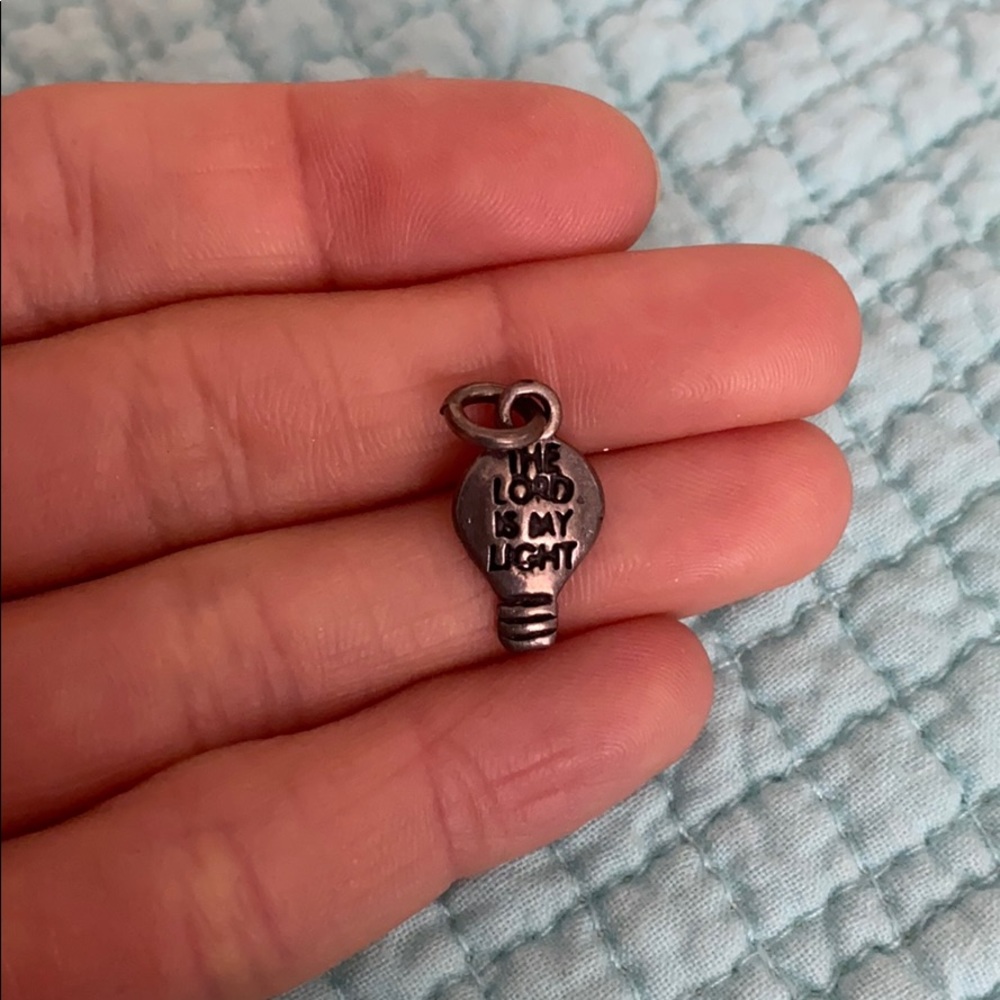 Sterling Silver Lightbulb Charm